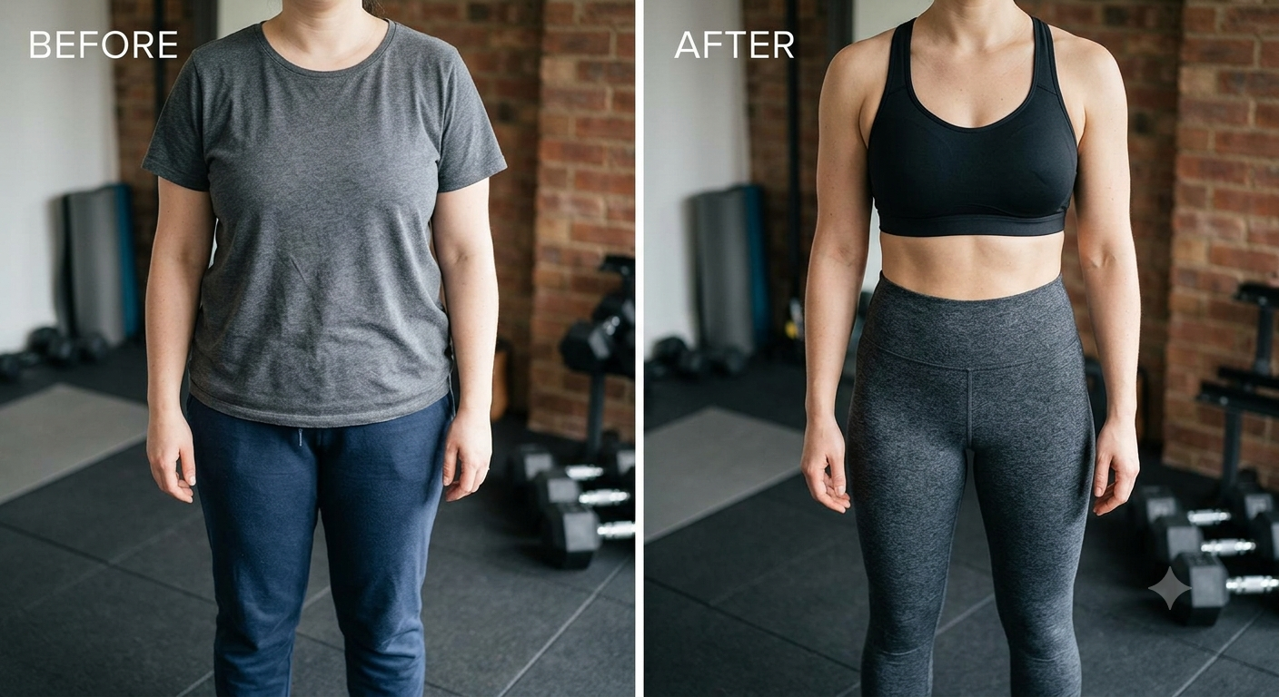 Before and after comparison from an Elite Contour patient